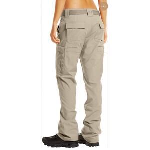 Under Armour Women's UA Storm Tactical Patrol Pants Loose Fit Tan Sz 6